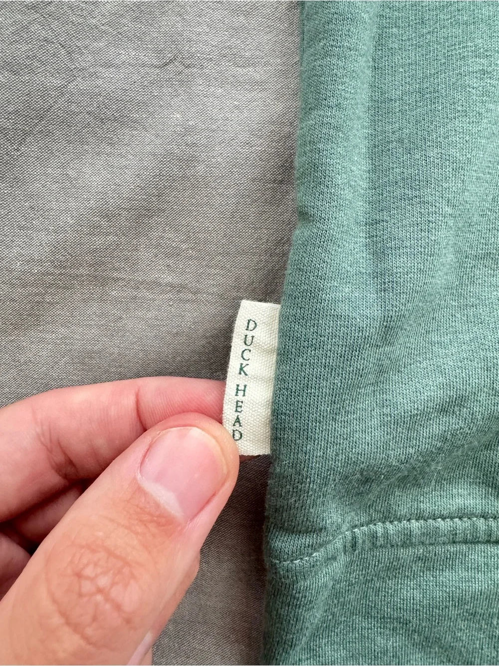Duck Head Dunmore Performance Quarter Zip Pullover in Aspen Green Heather NWOT